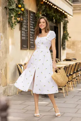 Estelle Linen Dress — photo 3