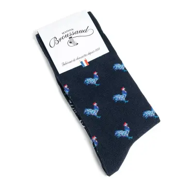 Chaussettes "coqs" marine — photo 3