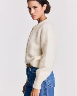 Cardigan Douceur écru — photo 3