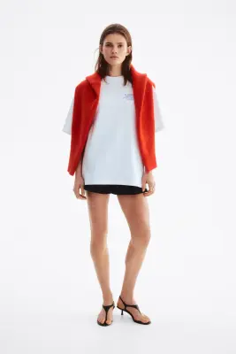 T-shirt oversize avec motifs imprimés - Blanc/Marseille — photo 2