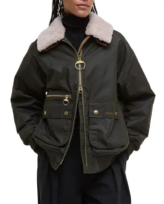 Maxine Wax Jacket Archive Olive — photo 2