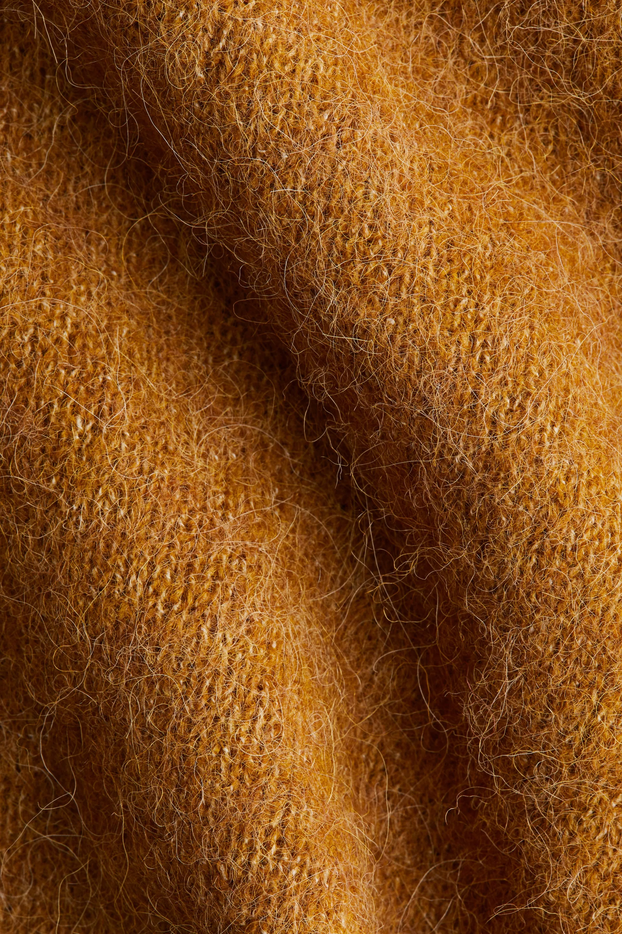 Pull oversize en alpaga mélangé - Marron