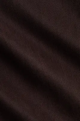 Pantalon paper bag à jambes larges - Marron foncé — photo 5