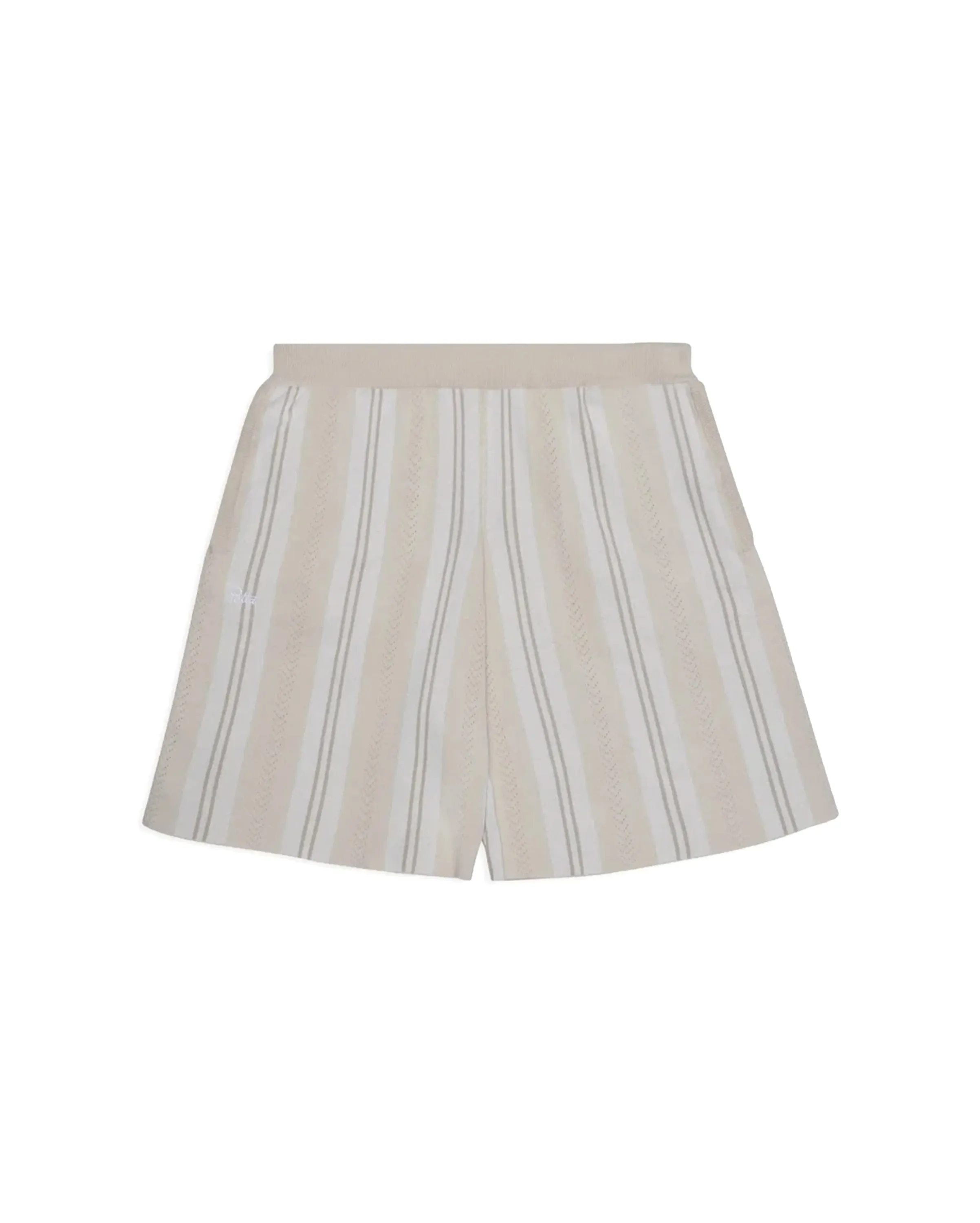 Knitted Football Shorts Oatmeal