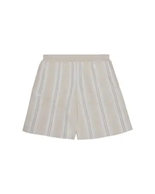Knitted Football Shorts Oatmeal — photo 1
