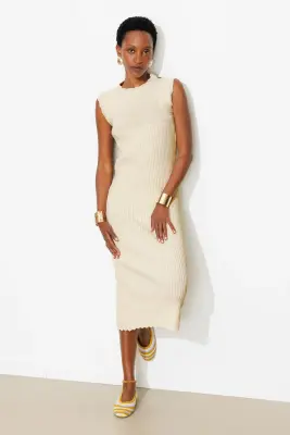 Robe-tube en maille Femme — photo 5