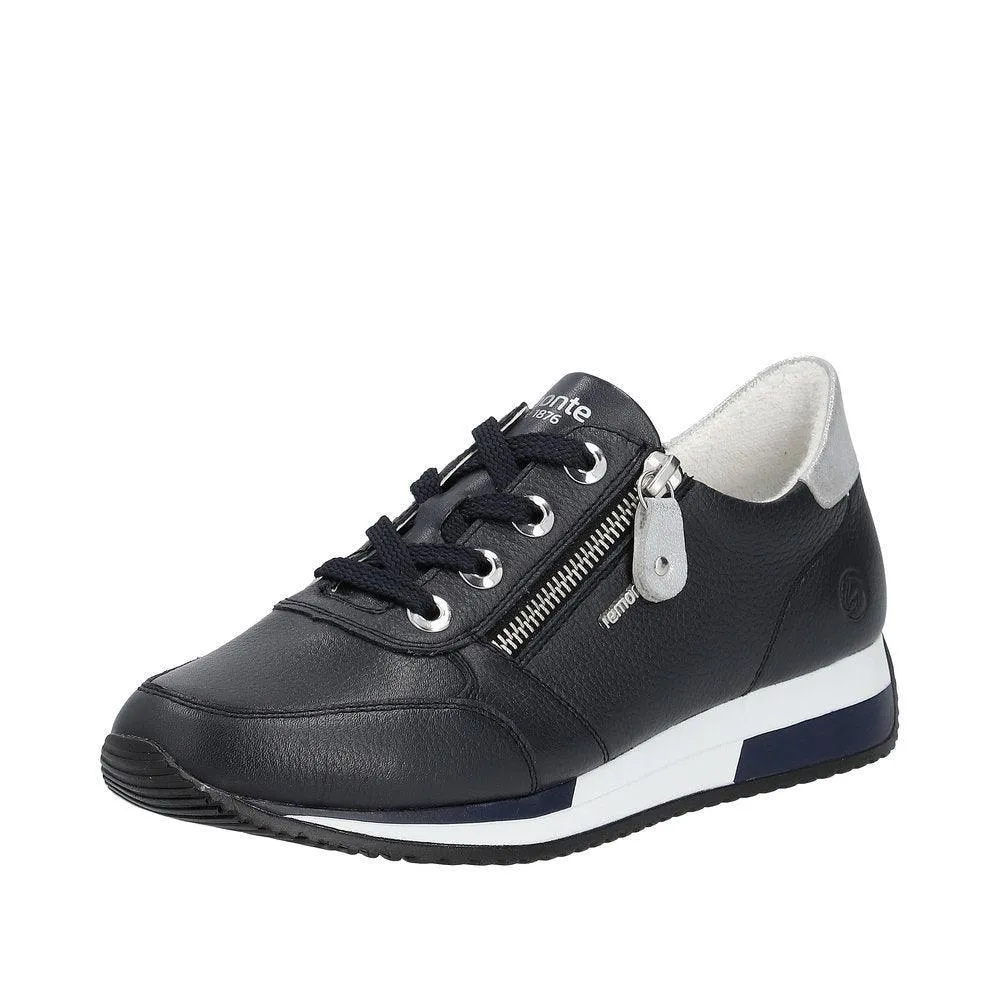 Baskets Remonte D0H11-14 Bleues - Cuir Grande Pointure Femme