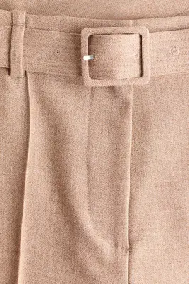 Pantalon chic avec ceinture - Beige — photo 5