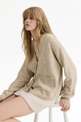Gilet loose - Beige chiné — photo 3