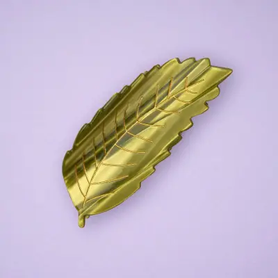 Pince à cheveux Feuille châtaigner verte Coucou Suzette — photo 1