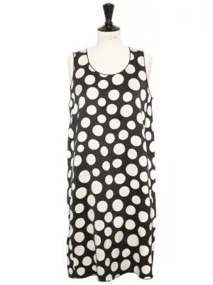 Robe iconique par Phoebe Philo noir à pois blanc sans manche Prix boutique 1800€ Taille 42 — photo 1