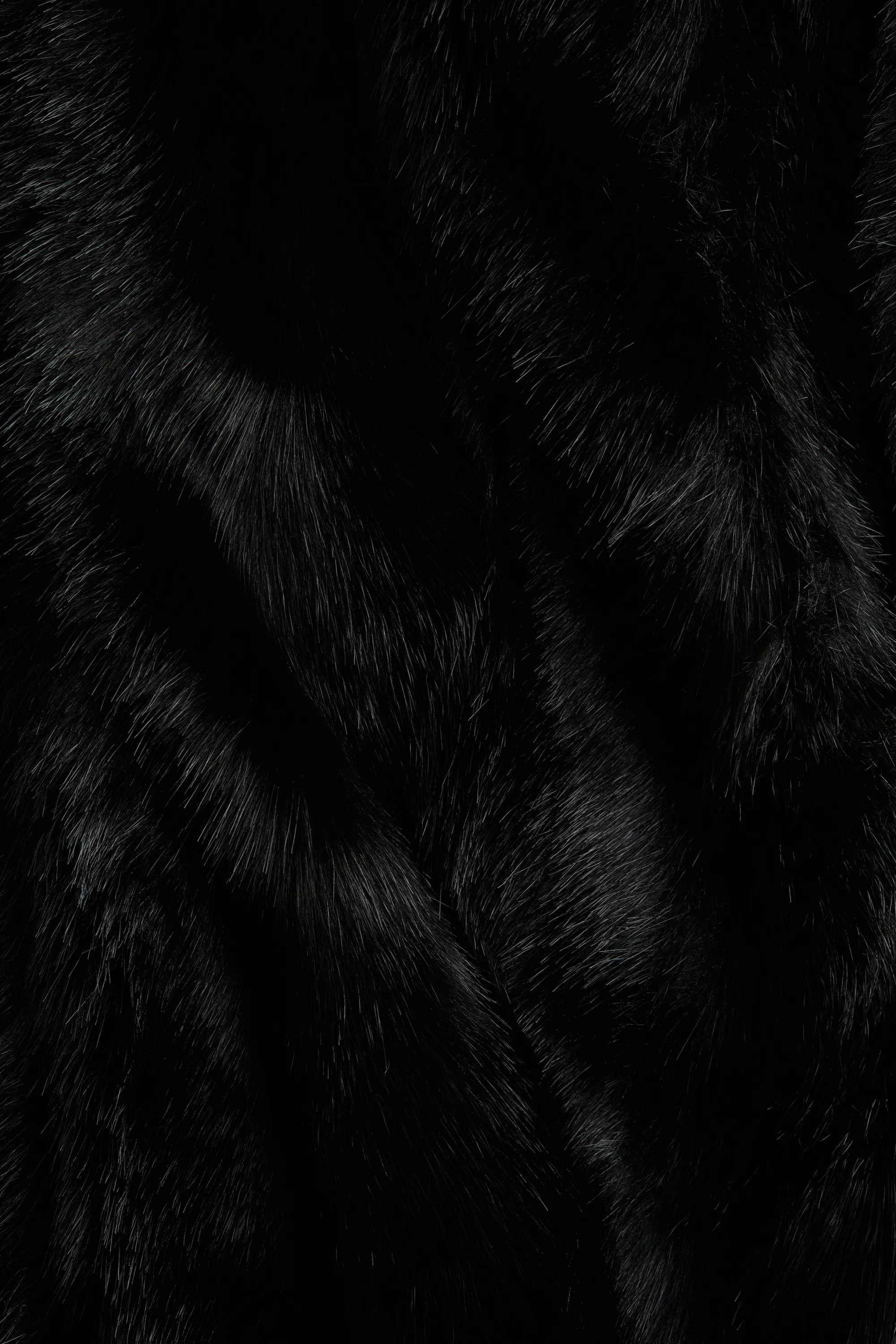 Longue veste sans manches avec ceinture à nouer - Noir