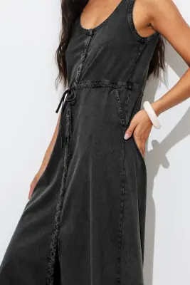 Robe-débardeur unie Femme — photo 5