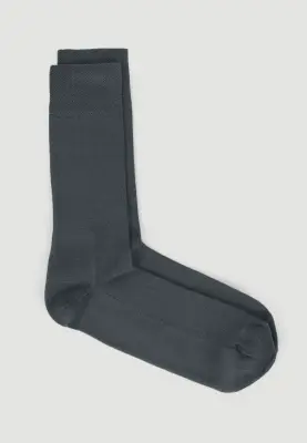 Les chaussettes en coton - Gris ardoise