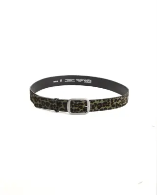 Ceinture Mixte Leopard Noir Khaki — photo 1