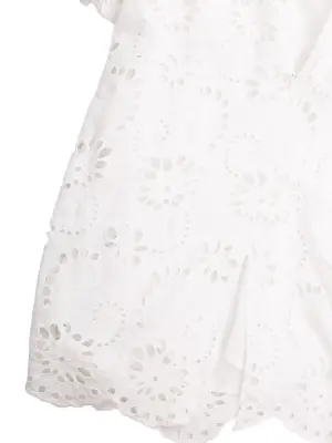 Robe cintrée sans manche en coton broderie anglaise blanche Taille 38 — photo 2