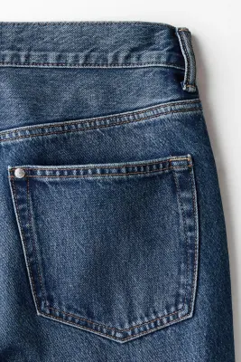 Relaxed Bootcut Jeans - Bleu denim foncé — photo 3