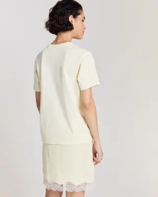Jupe Doris jaune pastel et écru — photo 3