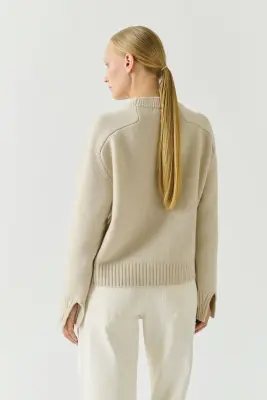 PULL WILL ÉCRU CHINÉ — photo 3