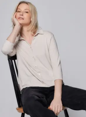 Chemise en viscose et élasthanne