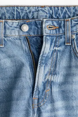 Straight High Jeans - Bleu denim clair — photo 2