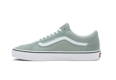VANS SLIP ON DAMIER Blanc Vert — photo 3