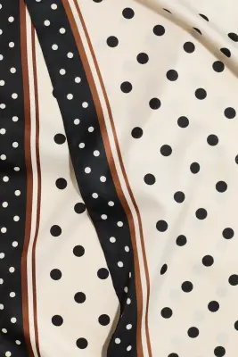 Écharpe imprimée - Crème/pois — photo 3