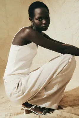 Pantalon chic - Beige clair — photo 3