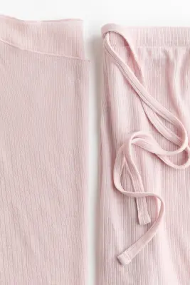 Pyjama côtelé - Rose clair — photo 4