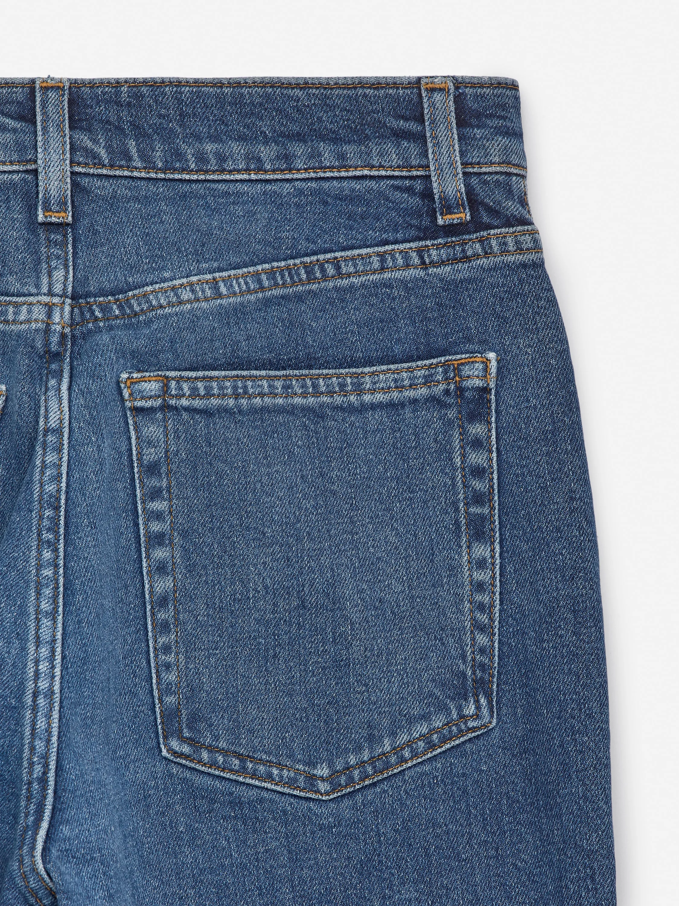Jean évasé taille haute RAIN - Bleu moyen