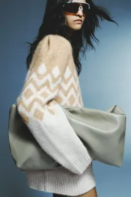 Pull en maille jacquard - Beige/motif — photo 2