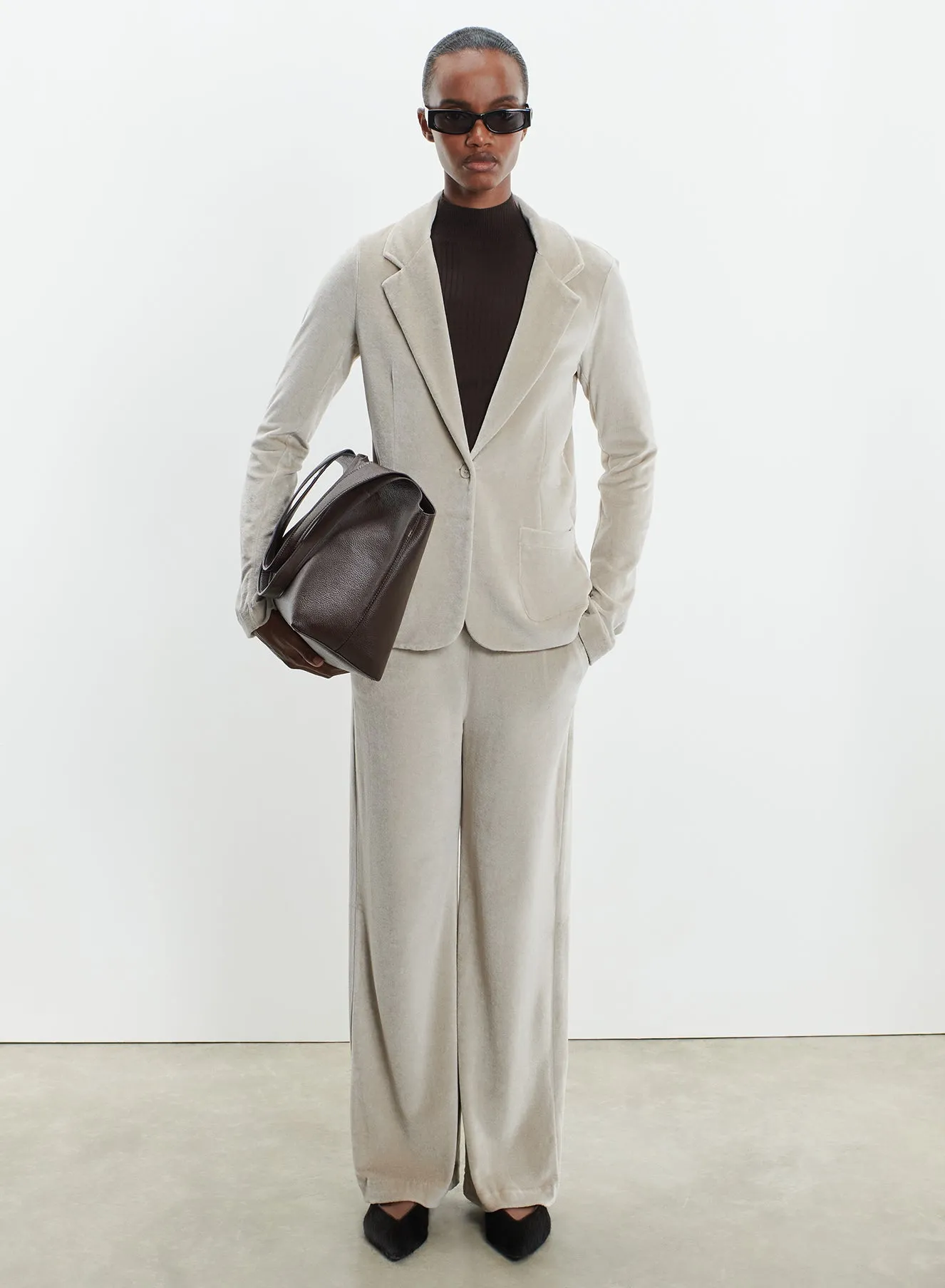 Pantalon en coton organique, modal et élasthanne