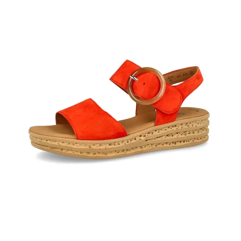 Sandales Gabor 64.550.13 Orange - Lacets Grande Pointure Femme