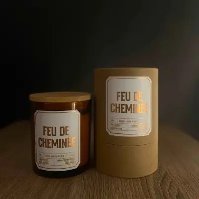 Bougie végétale parfumée Feu de Cheminée — photo 5