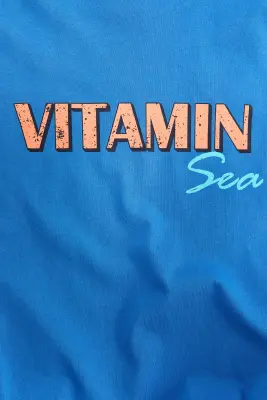 T-shirt oversize imprimé - Bleu/Vitamin Sea — photo 2
