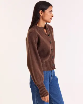Cardigan Hilda marron — photo 4