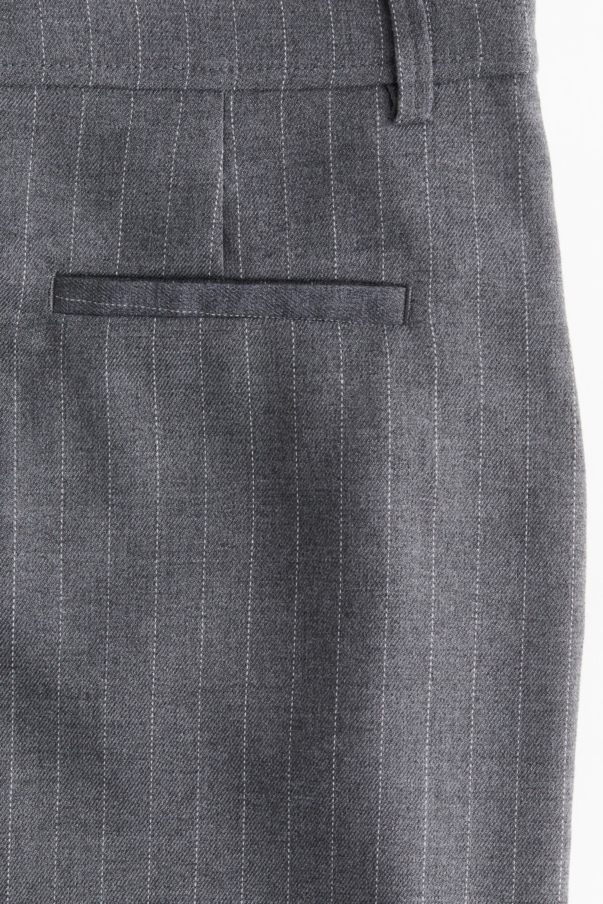 Jupe crayon en twill - Gris foncé/rayures tennis