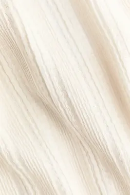 Top en jersey texturé - Crème — photo 4