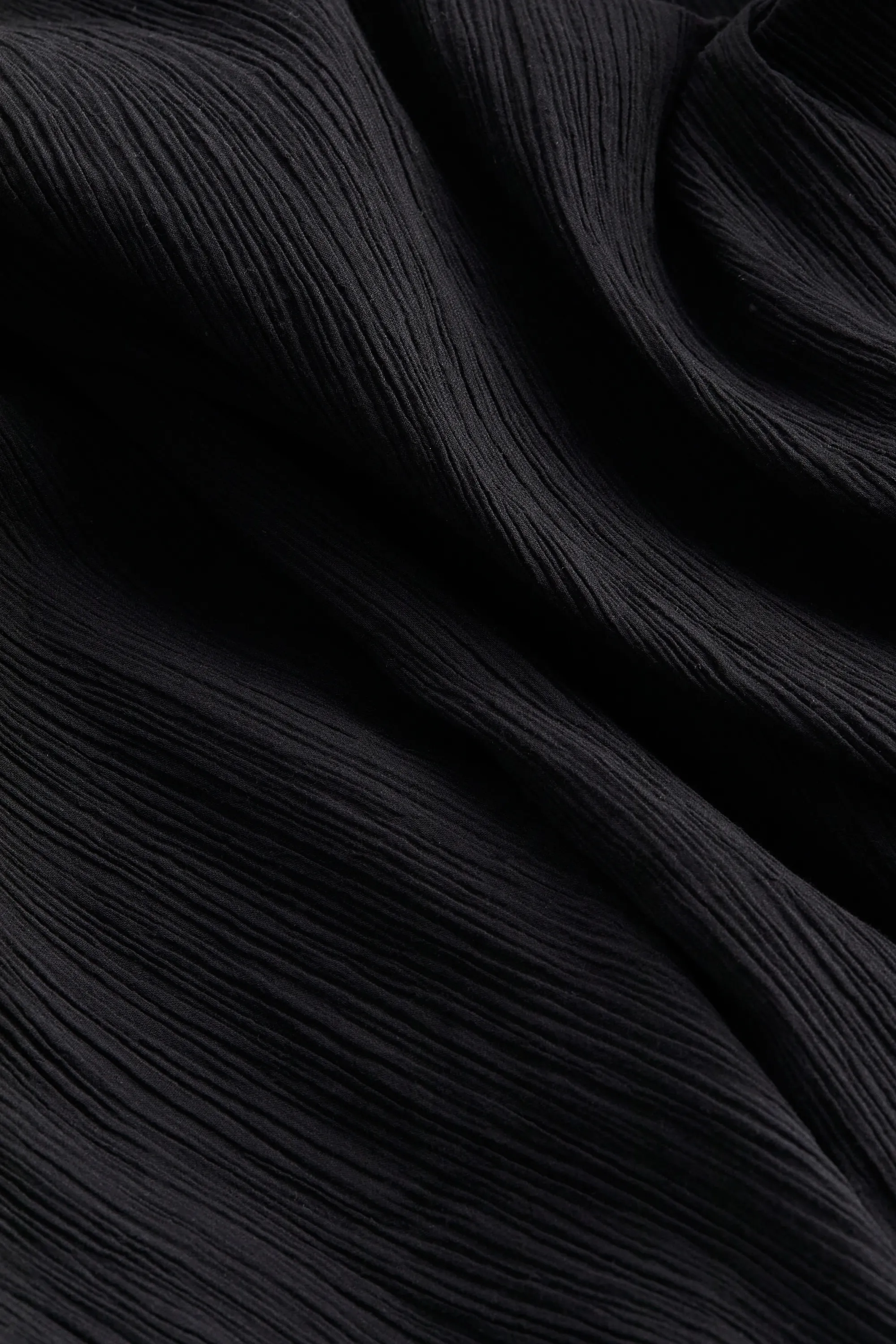 Robe maxi en coton - Noir