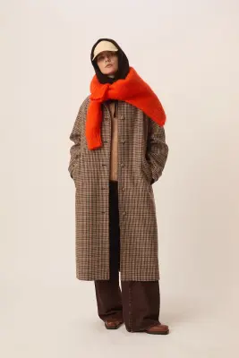 Manteau Yonique Carreau Grand Pa — photo 3