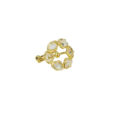 Bague ronde cristal de roche - Au Fil de LO — photo 2