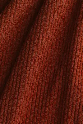 Robe maxi en maille texturée - Marron — photo 4