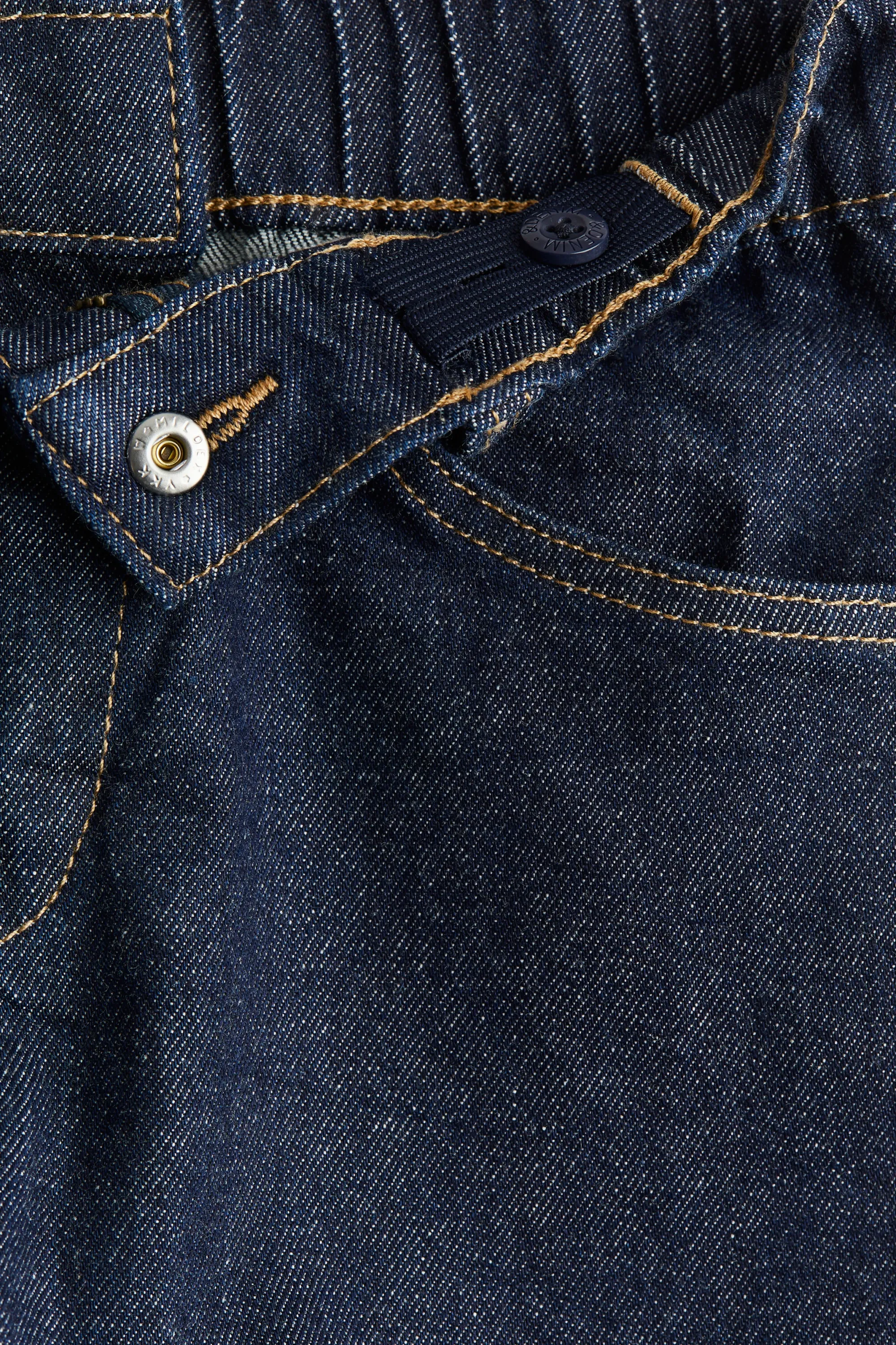 Short Loose Fit en denim - Dark denim blue