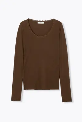 T-shirt détail dentelle Femme