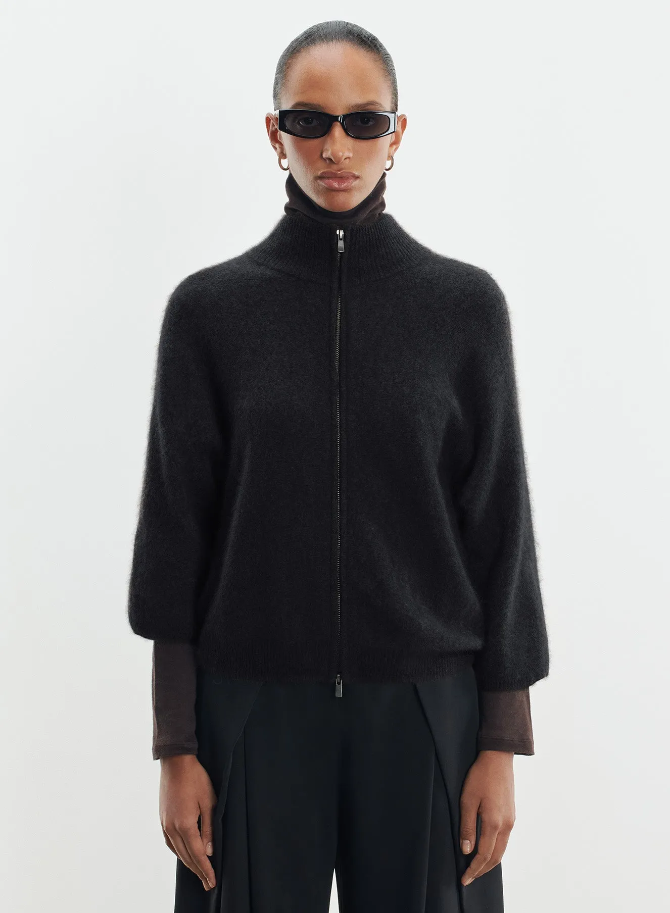 Gilet en raccoon et polyamide