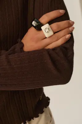 Bague Lanouche Noir — photo 2