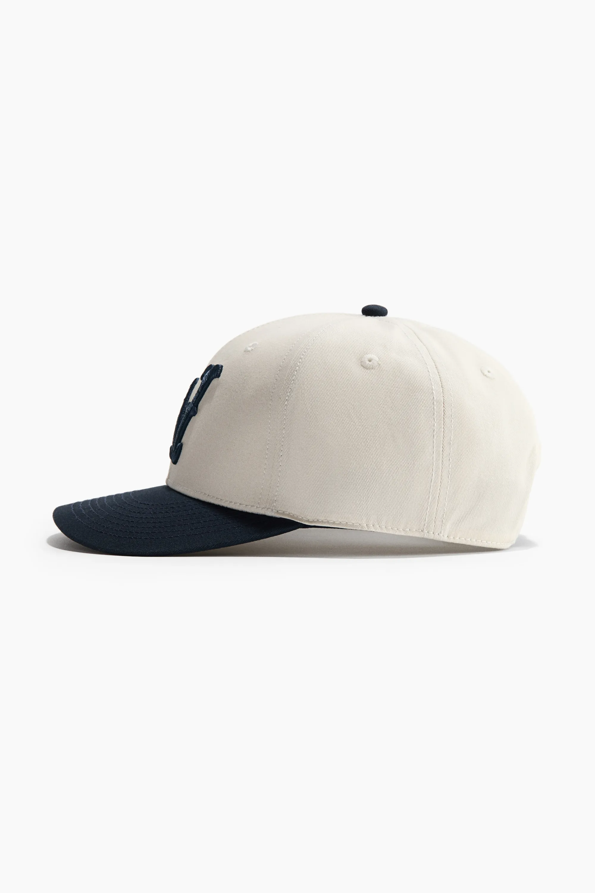 Casquette avec motif brodé - Beige clair/W