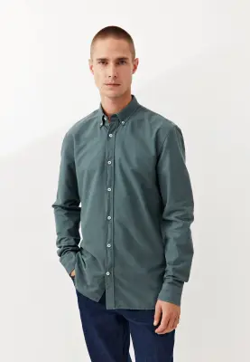 La chemise oxford - Pétrole — photo 5