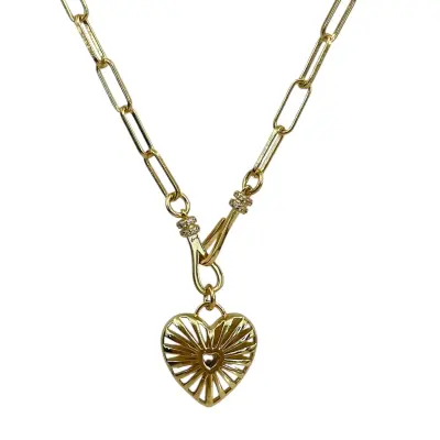 Collier coeur  ajouré - Virginie Berman — photo 3