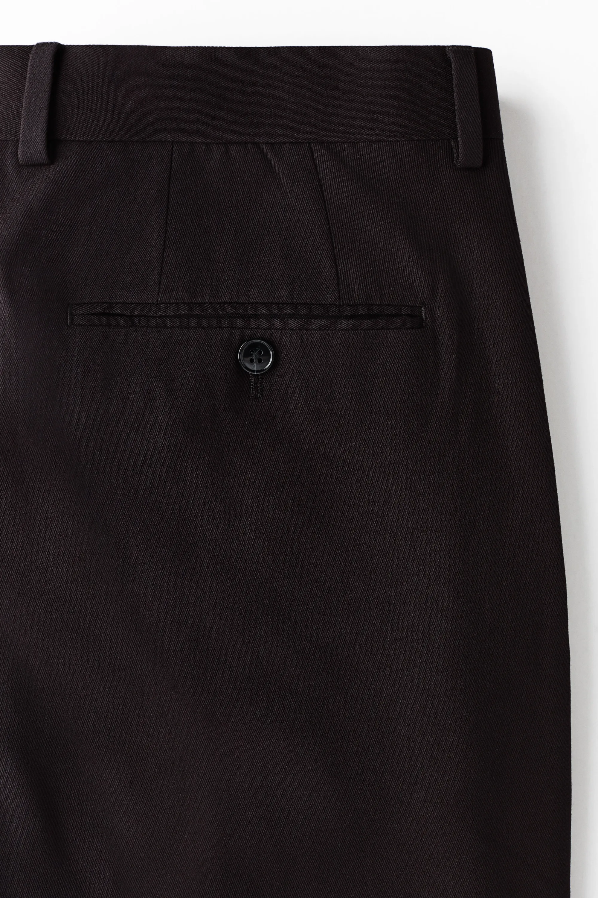 Pantalon de costume Loose Fit - Marron foncé